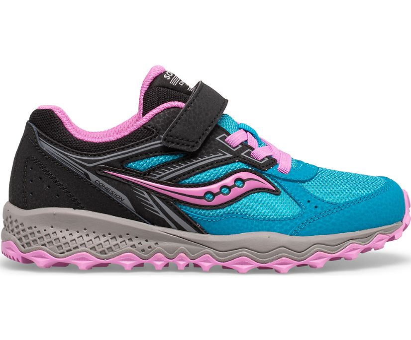Tenis Saucony Cohesion 14 A/C Niños Azules Rosas Negros | México 834WNBY